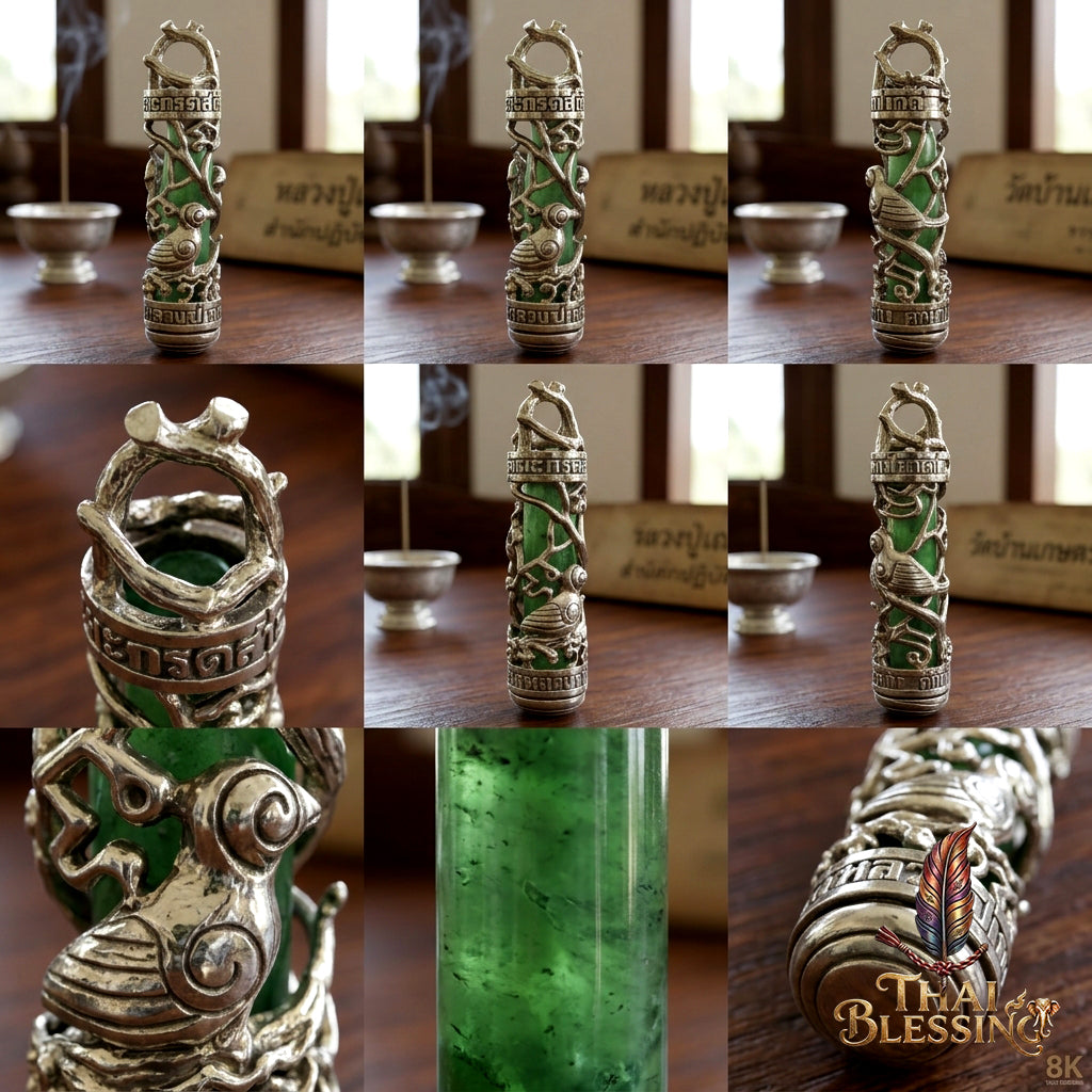 🕊️ Takrut Sarika Pak Dee – The Sovereign of Golden Speech & Elite Attraction – Alpaca Silver "Yod Maha Saney" Edition – The Ultimate Tool for Persuasive Success, Infinite Wealth, and Magnetic Charisma!