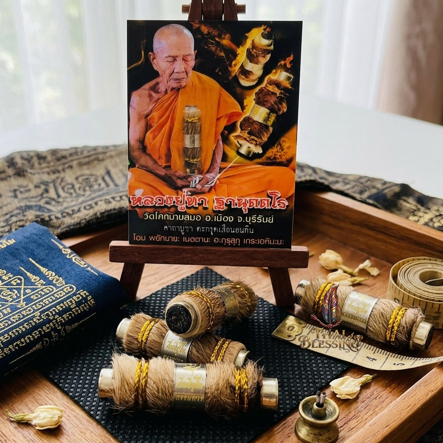 🔱 Takrut Suea Non Kin "Im Mi Roo Sin": The Sovereign Tiger of Effortless Abundance – Luang Pu Tha (Wat Khok Map Samor) – The Ultimate Alchemical Engine for Unmatched Fortune & Absolute Authority!