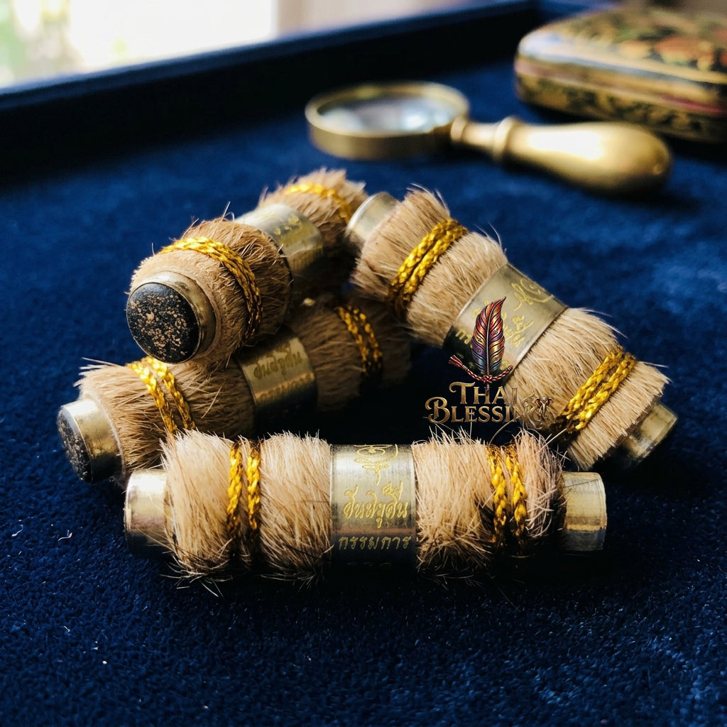 🔱 Takrut Suea Non Kin "Im Mi Roo Sin": The Sovereign Tiger of Effortless Abundance – Luang Pu Tha (Wat Khok Map Samor) – The Ultimate Alchemical Engine for Unmatched Fortune & Absolute Authority!