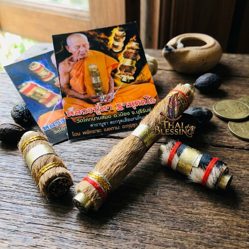 🔱 Takrut Suea Non Kin "Im Mi Roo Sin": The Sovereign Tiger of Effortless Abundance – Luang Pu Tha (Wat Khok Map Samor) – The Ultimate Alchemical Engine for Unmatched Fortune & Absolute Authority!