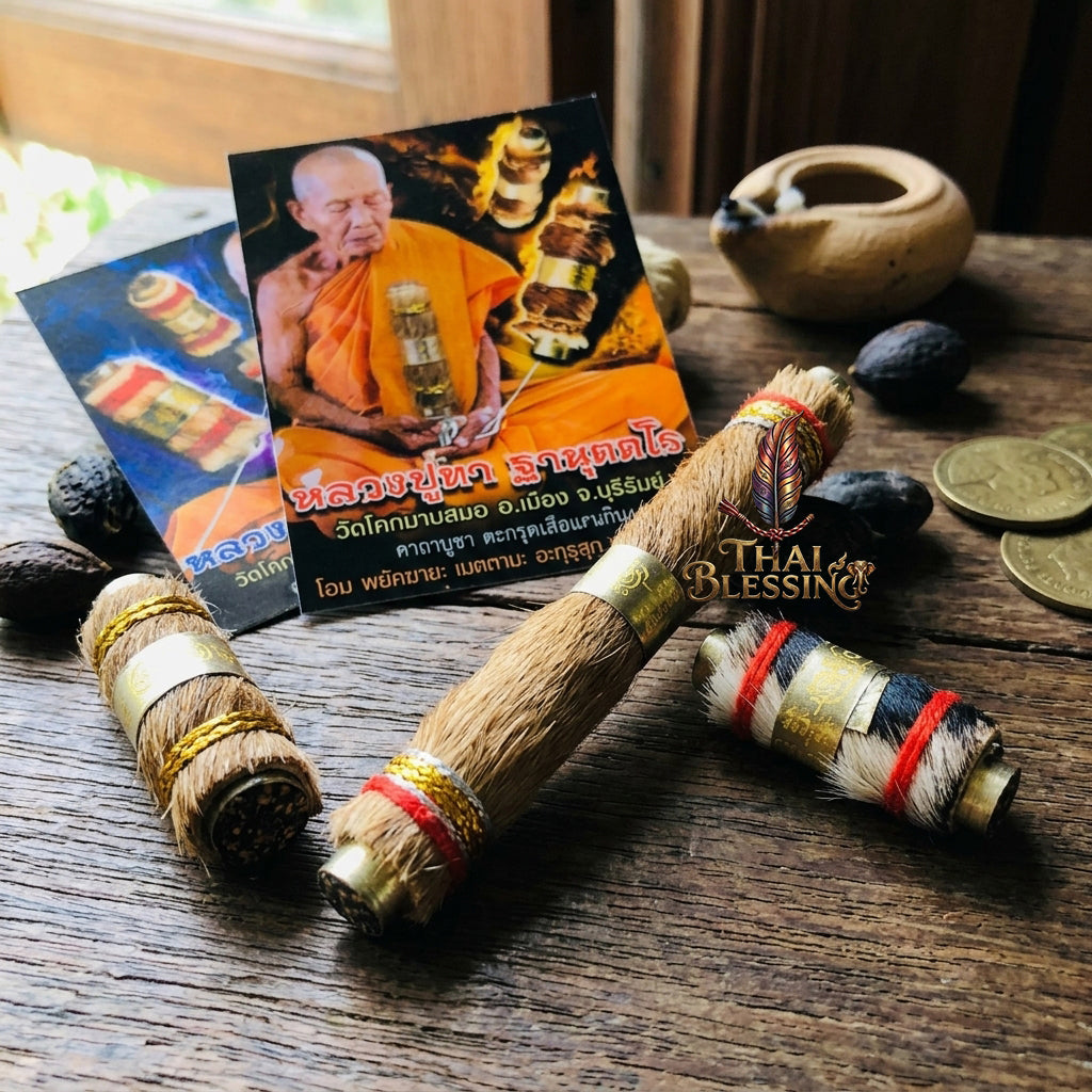 🔱 Takrut Suea Non Kin "Im Mi Roo Sin": The Sovereign Tiger of Effortless Abundance – Luang Pu Tha (Wat Khok Map Samor) – The Ultimate Alchemical Engine for Unmatched Fortune & Absolute Authority!