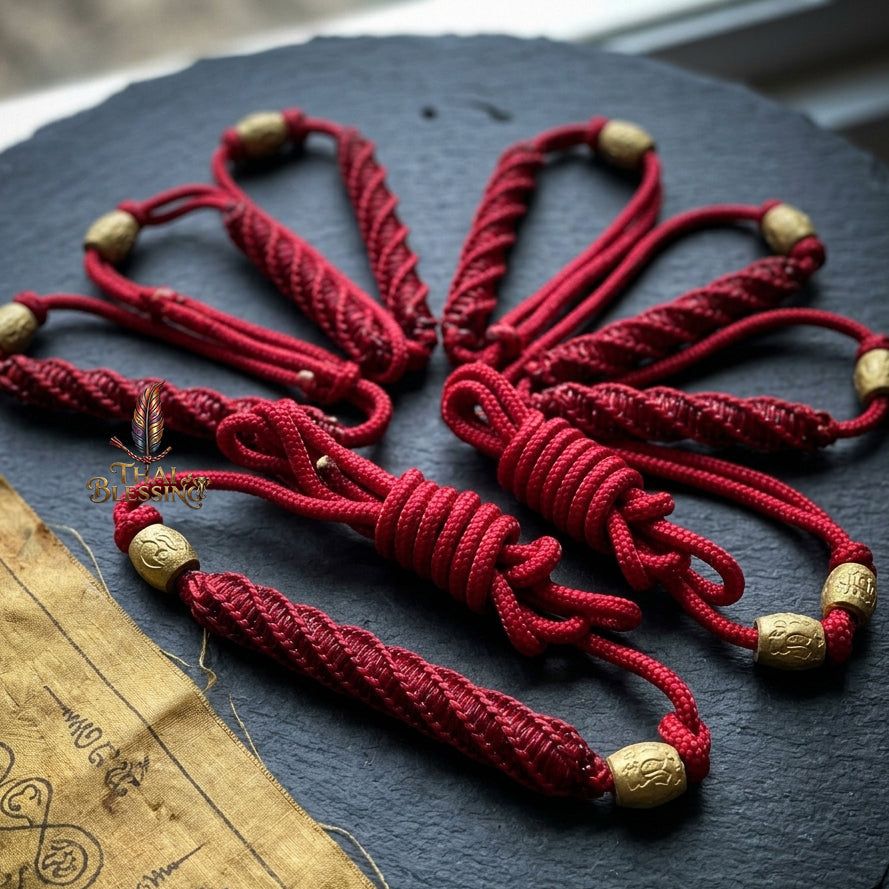 🔱 Takrut Thon Maha Kan (Red Waist-Belt Edition): The Sovereign Armor of Absolute Protection – Ajarn Plien Hatyanon – The Ultimate Alchemical Engine for Unshakable Power & Commercial Triumph!