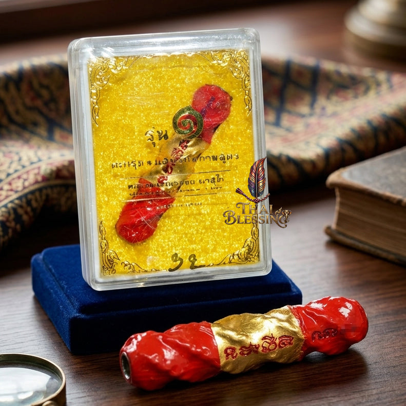 🔱 Takrut Saen Rak Kamasutra Collection (The Core Erotic Charm & High-Velocity Capital Matrix): Luang Phor Narongchai, Wat Non Sa-ard 2562 BE – Sovereign Authority, Absolute Interpersonal Hypnotism & Infinite E-Commerce Conversion! The Compact Format (Dok Lek - 1.5 Inches)
