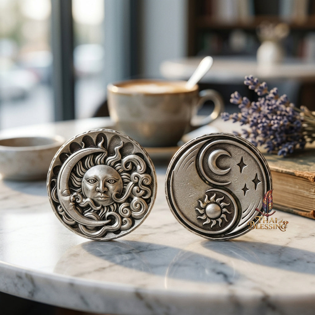 🌞🌙 Tawan Um Chan – The Sun Embracing The Moon – Satin Samlit Edition – Luang Pu Phorn, Wat Khlong Men (2567) – The Ultimate Alchemy of Infinite Attraction, Celestial Balance, and Supreme Wealth!