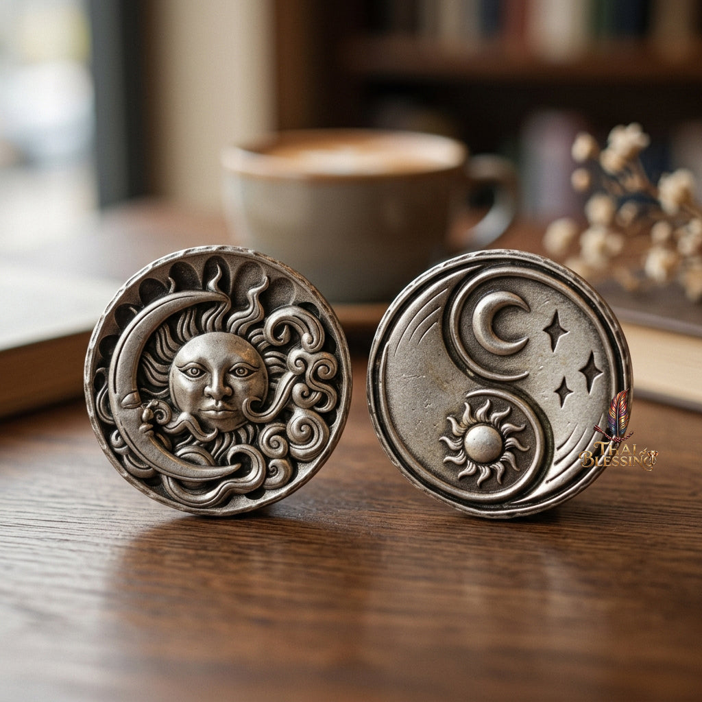 🌞🌙 Tawan Um Chan – The Sun Embracing The Moon – Satin Samlit Edition – Luang Pu Phorn, Wat Khlong Men (2567) – The Ultimate Alchemy of Infinite Attraction, Celestial Balance, and Supreme Wealth!