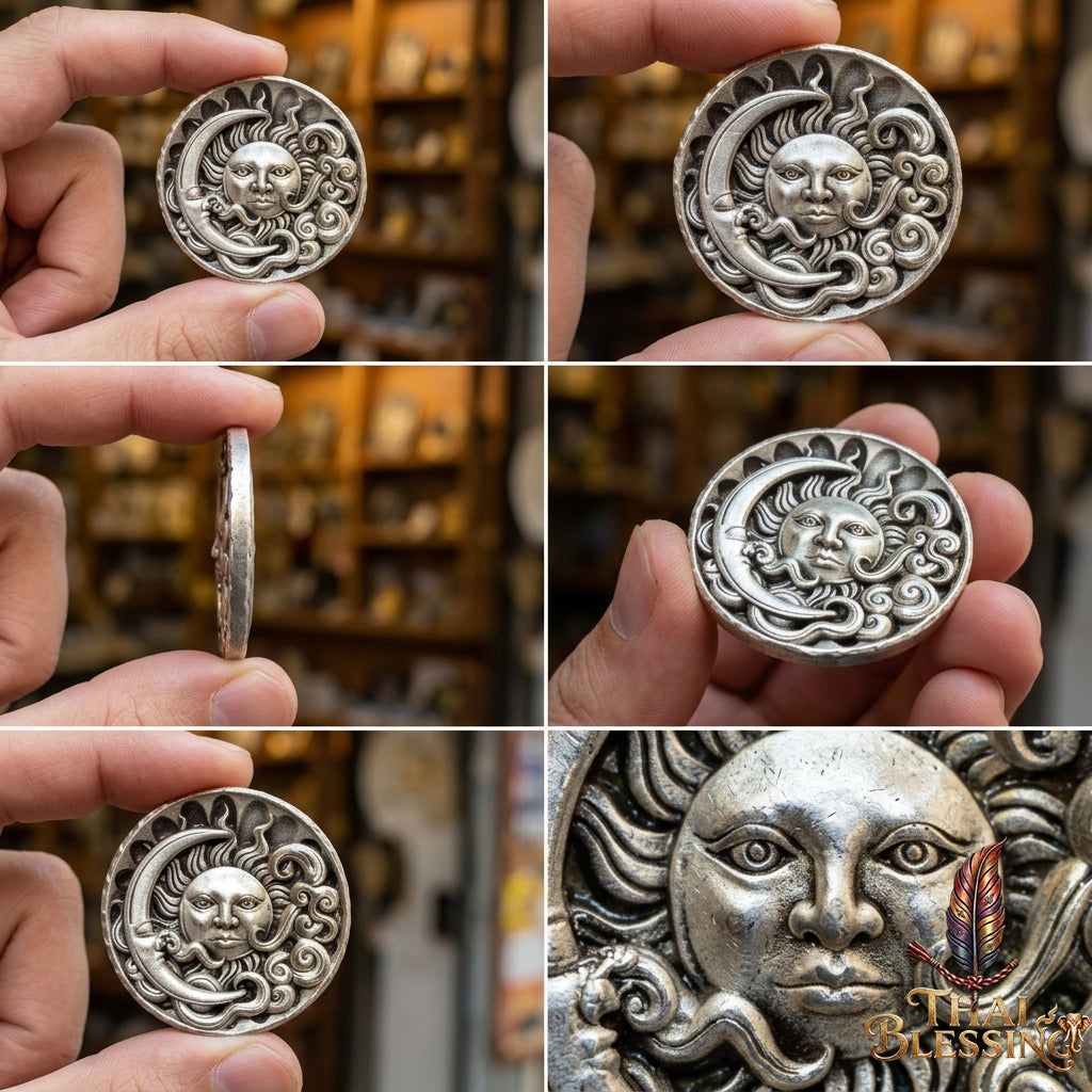 🌞🌙 Tawan Um Chan – The Sun Embracing The Moon – Satin Samlit Edition – Luang Pu Phorn, Wat Khlong Men (2567) – The Ultimate Alchemy of Infinite Attraction, Celestial Balance, and Supreme Wealth!