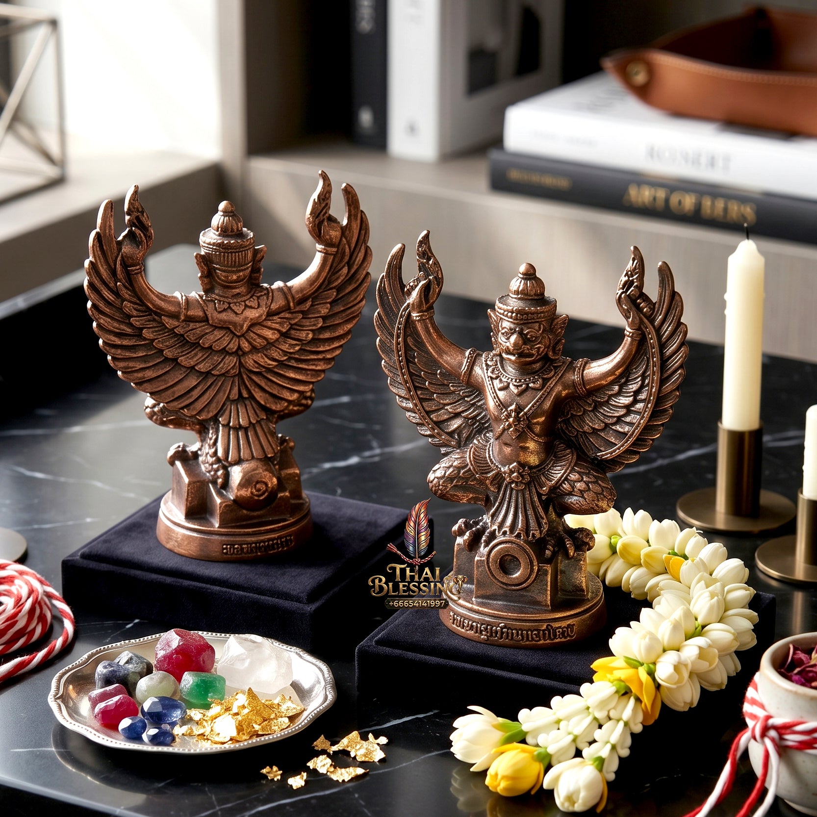 ✨🦅👑 Authentic Thai Amulet Sovereign Avian Fleet - Executive Overlord Garuda Matrix (3.3x2.5 cm), Luang Pu Kambu Master Consecrated Shield High-Density Nine-Alloy Core