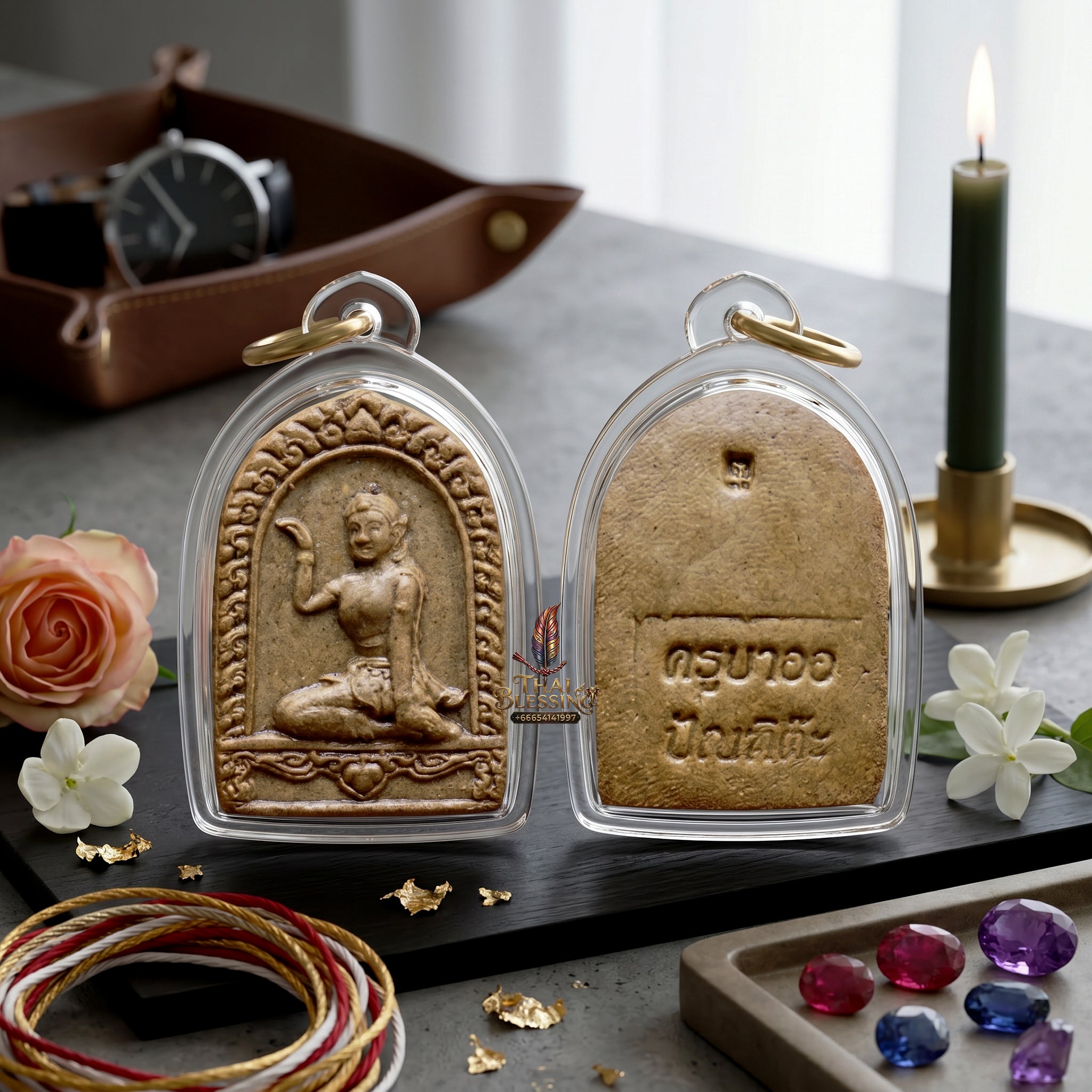 ✨🧘‍♂️🔮 Authentic Thai Amulet First Matriarch Core - Consecrated Bio-Mineral Oil-Powder Token (First Edition 2011), Kruba Orr Tai Yai Lineage Masterpiece