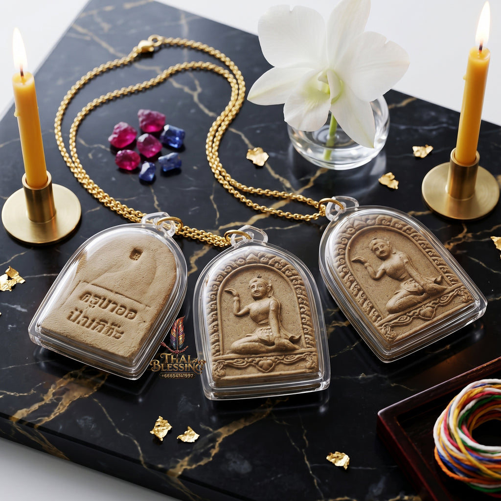 ✨🧘‍♂️🔮 Authentic Thai Amulet First Matriarch Core - Consecrated Bio-Mineral Oil-Powder Token (First Edition 2011), Kruba Orr Tai Yai Lineage Masterpiece