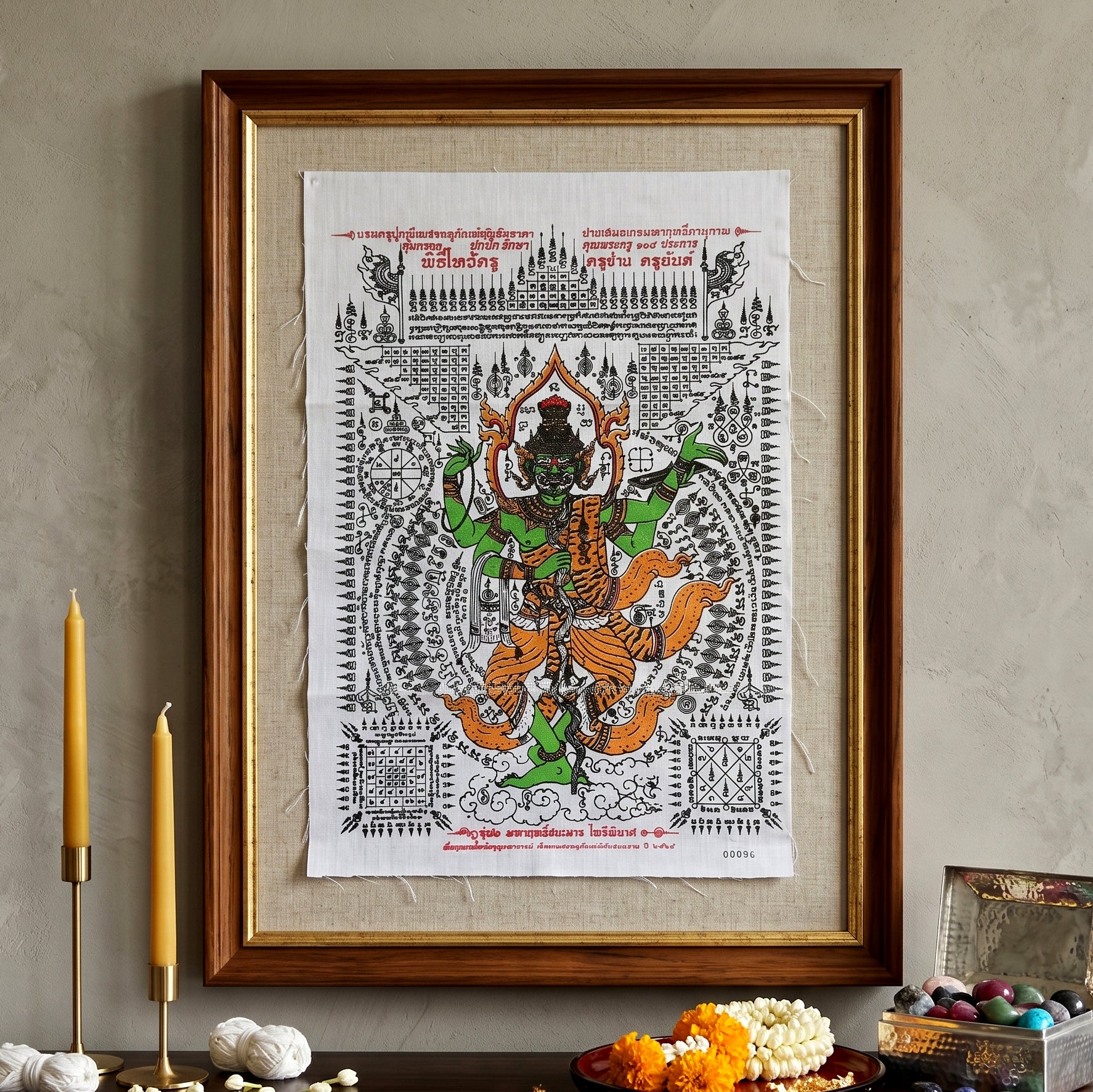 ✨🛡️🎨 Authentic Thai Amulet Sovereign Creator-Architect Grid - Grand Ascetic Phetchalukan Banner (30x45 cm), Systemic Reboot & Market Dominance Matrix