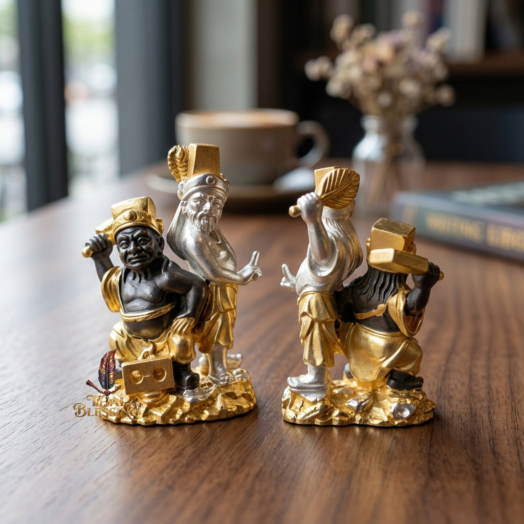 🔱 Tua Pek Yee Pek – 2 Gods of Wealth & Fortune – Red Satin Samlit "Divine Gift" Edition – Arjan Subin Nanathong (2566) – The Ultimate Engine for Windfall Luck, Financial Dominance, and Supreme Protection!