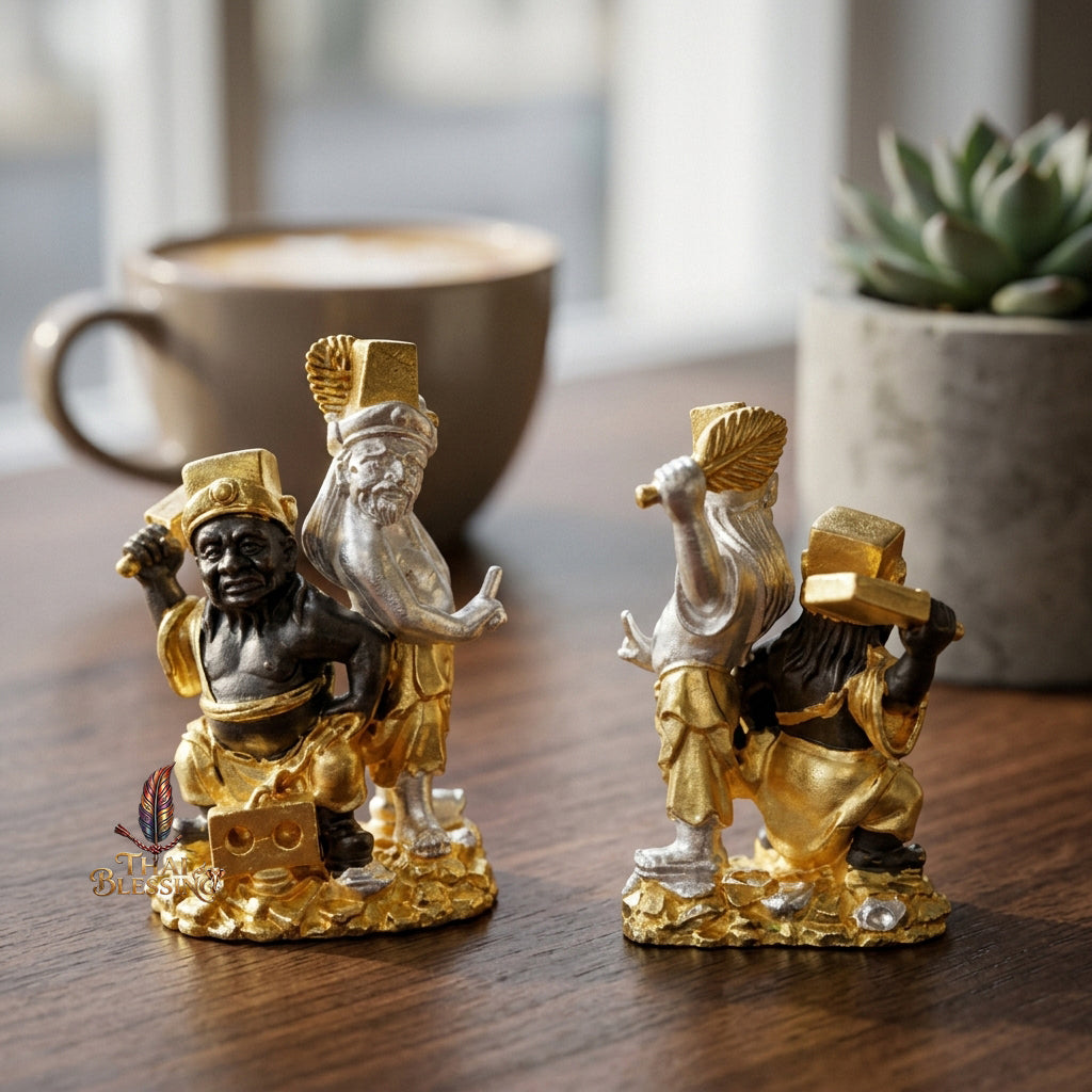 🔱 Tua Pek Yee Pek – 2 Gods of Wealth & Fortune – Red Satin Samlit "Divine Gift" Edition – Arjan Subin Nanathong (2566) – The Ultimate Engine for Windfall Luck, Financial Dominance, and Supreme Protection!