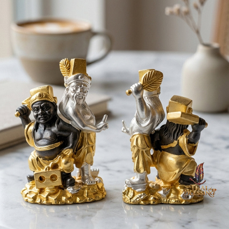 🔱 Tua Pek Yee Pek – 2 Gods of Wealth & Fortune – Red Satin Samlit "Divine Gift" Edition – Arjan Subin Nanathong (2566) – The Ultimate Engine for Windfall Luck, Financial Dominance, and Supreme Protection!