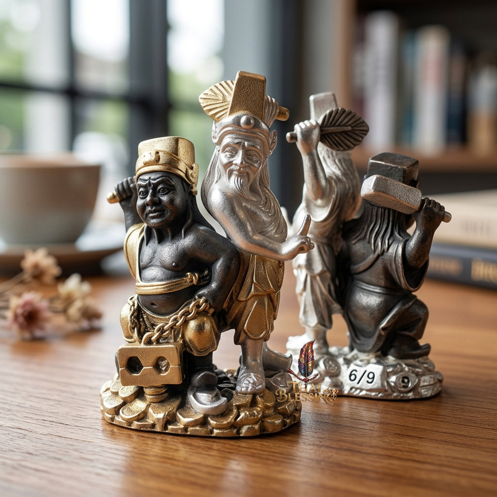 🔱 Tua Pek Yee Pek – 2 Gods of Wealth & Fortune – Red Satin Samlit "Divine Gift" Edition – Arjan Subin Nanathong (2566) – The Ultimate Engine for Windfall Luck, Financial Dominance, and Supreme Protection!