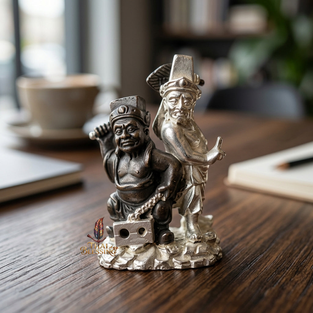 🔱 Tua Pek Yee Pek – 2 Gods of Wealth & Fortune – Red Satin Samlit "Divine Gift" Edition – Arjan Subin Nanathong (2566) – The Ultimate Engine for Windfall Luck, Financial Dominance, and Supreme Protection!
