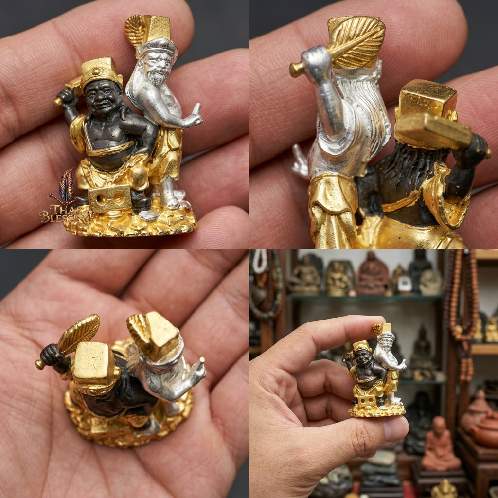🔱 Tua Pek Yee Pek – 2 Gods of Wealth & Fortune – Red Satin Samlit "Divine Gift" Edition – Arjan Subin Nanathong (2566) – The Ultimate Engine for Windfall Luck, Financial Dominance, and Supreme Protection!