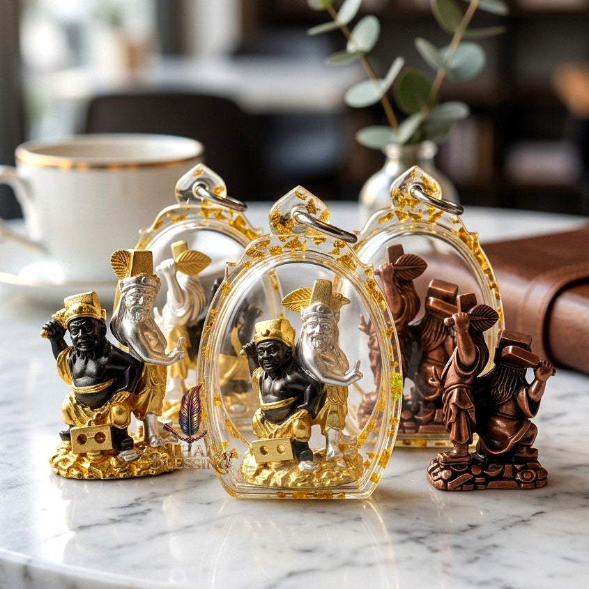 🔱 Tua Pek Yee Pek – 2 Gods of Wealth & Fortune – Red Satin Samlit "Divine Gift" Edition – Arjan Subin Nanathong (2566) – The Ultimate Engine for Windfall Luck, Financial Dominance, and Supreme Protection!