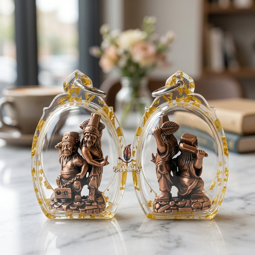 🔱 Tua Pek Yee Pek – 2 Gods of Wealth & Fortune – Red Satin Samlit "Divine Gift" Edition – Arjan Subin Nanathong (2566) – The Ultimate Engine for Windfall Luck, Financial Dominance, and Supreme Protection!