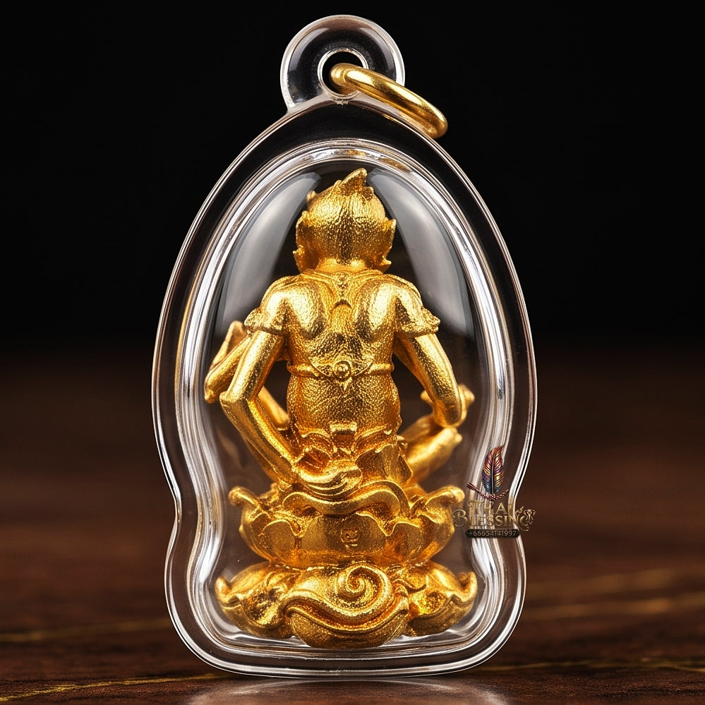 Thai Amulet Ultimate Wealth, Lanna Sorcery & Auspicious Prosperity Masterpiece Four-Ears Five-Eyes (Thep Si Hu Ha Ta) Talisman