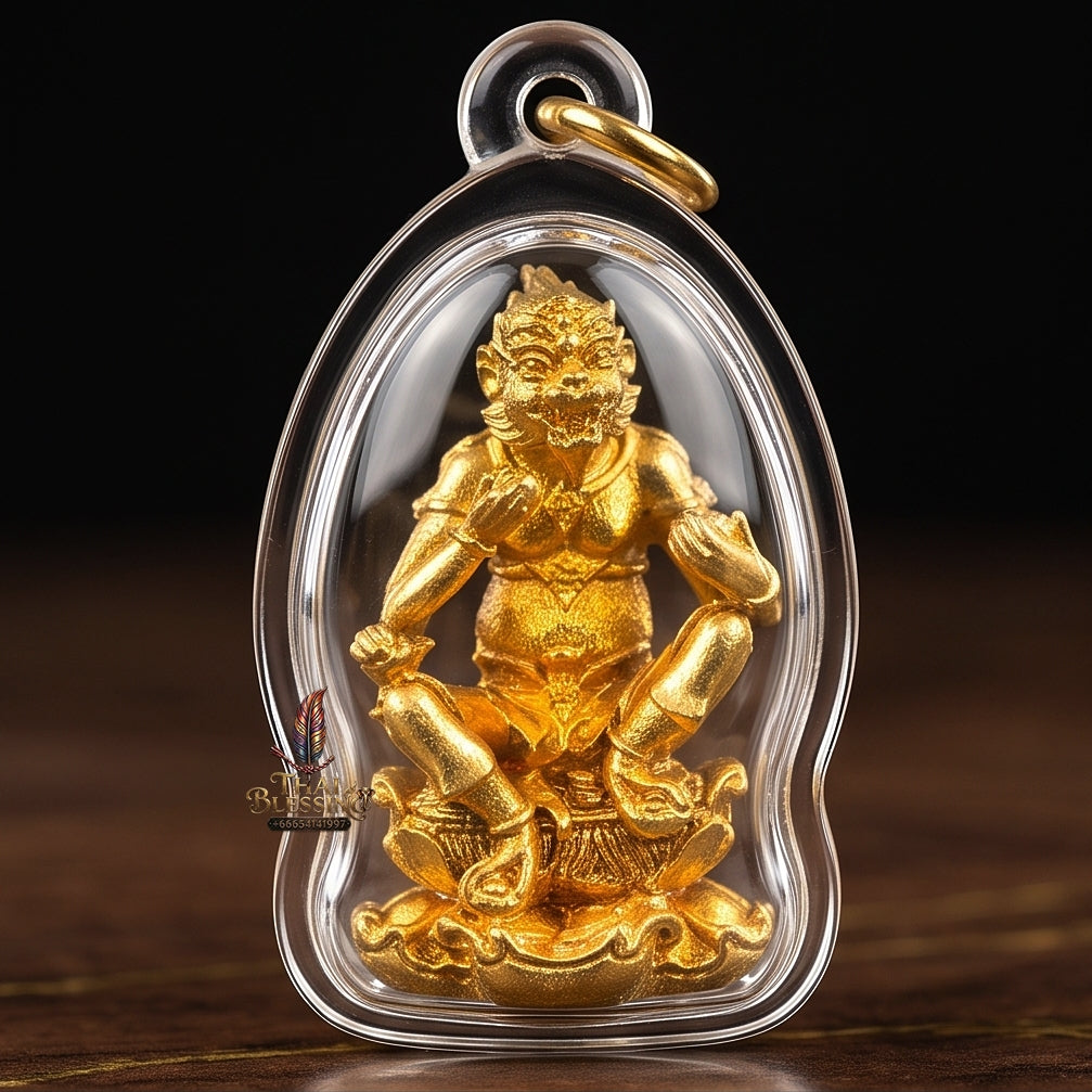 Thai Amulet Ultimate Wealth, Lanna Sorcery & Auspicious Prosperity Masterpiece Four-Ears Five-Eyes (Thep Si Hu Ha Ta) Talisman