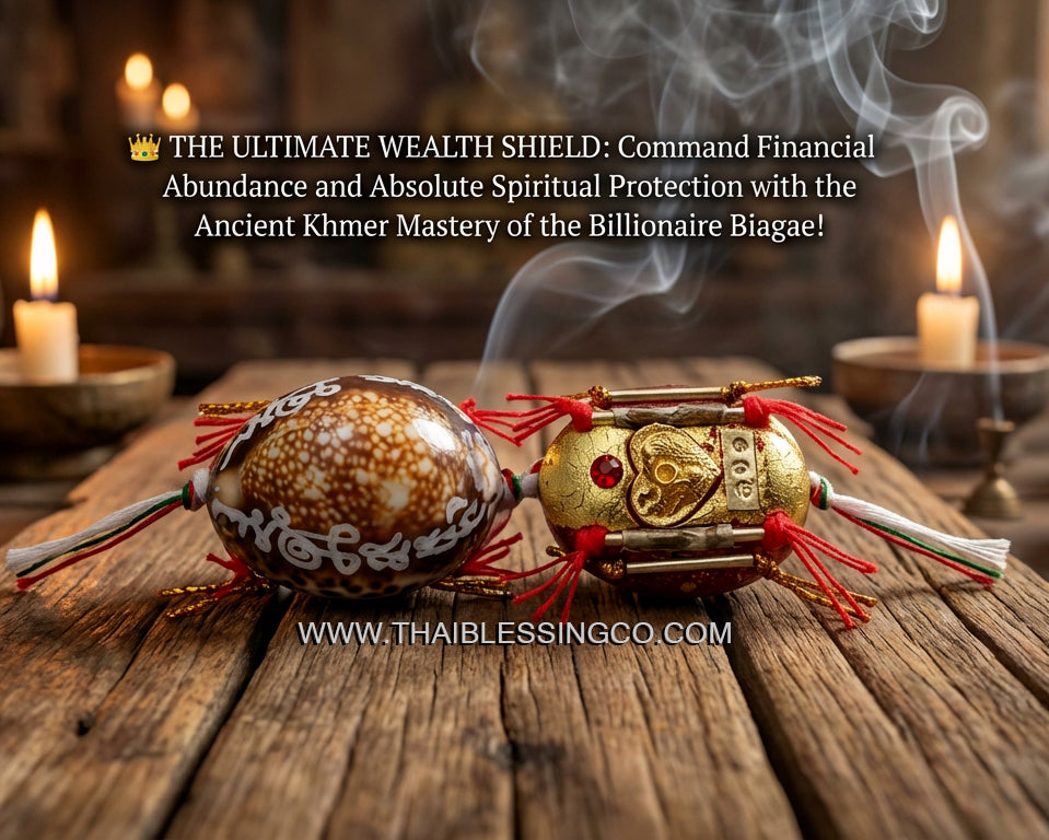 ✨ The Sovereign Billionaire Biagae: Authentic Luang Pu In "Kod Sethi" Sacred Cowrie Talisman for Infinite Wealth, Absolute Protection, and Supreme Charisma Manifestation