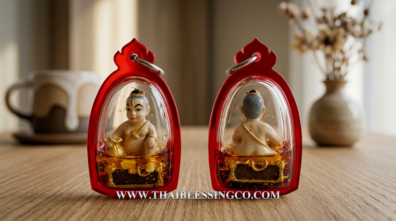✨ The Immortal Kumantong Maha Heng: Consecrated Hand-Painted Bronze Masterpiece by Phra Arjan Amnat (2020) – Authentic Thai Spirit Talisman for Extreme Windfall Luck, Guarded Prosperity, and Supernatural Success ✨
