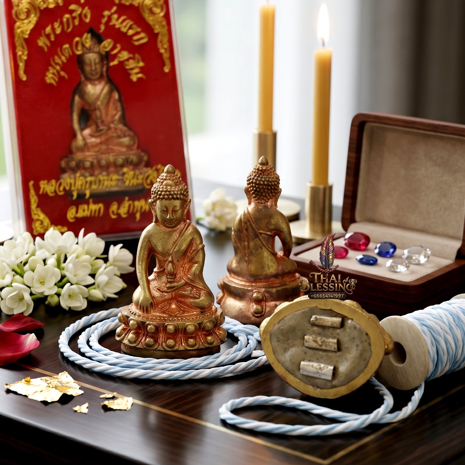 ✨🔔👑 Authentic Thai Amulet Sovereign Resonator - Luang Pu Kruba Na 1st Series Divine Brass Phra Kring, 2016 Legacy Lanna Asset
