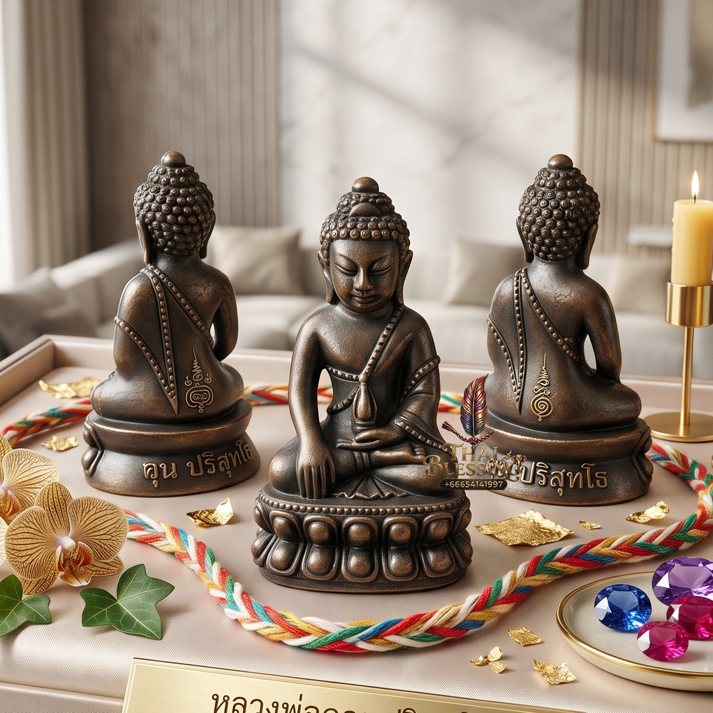 ✨🔔💰 Authentic Thai Amulet Exponential Resonator - Luang Phor Koon Black Ultra-Alloy Chinabanchorn Phra Kring, 2013 Wealth Multiplier Core