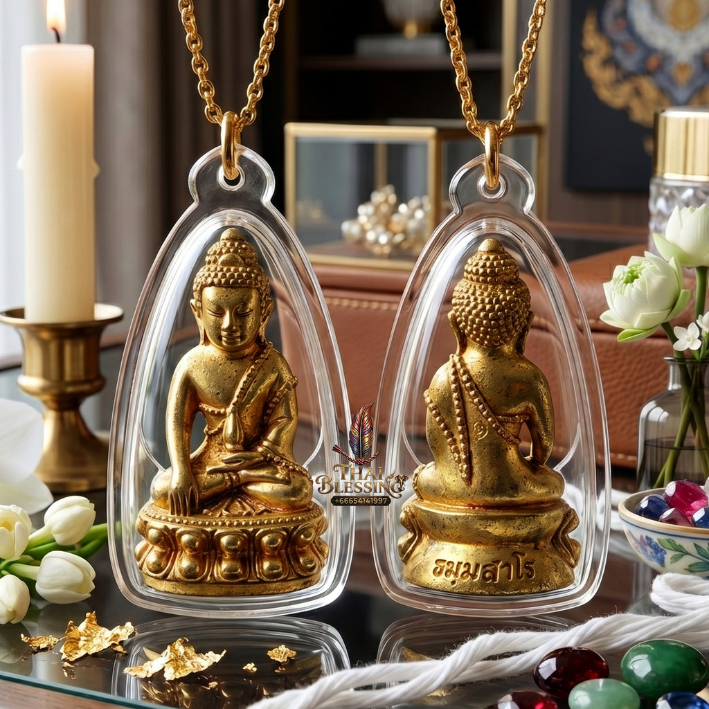 ✨🔔💰 Authentic Thai Amulet Sovereign Merit-Resonator - Luang Pu Singh Thong Thip Phra Kring, 2014 Mongkol Baramee 87 Asset