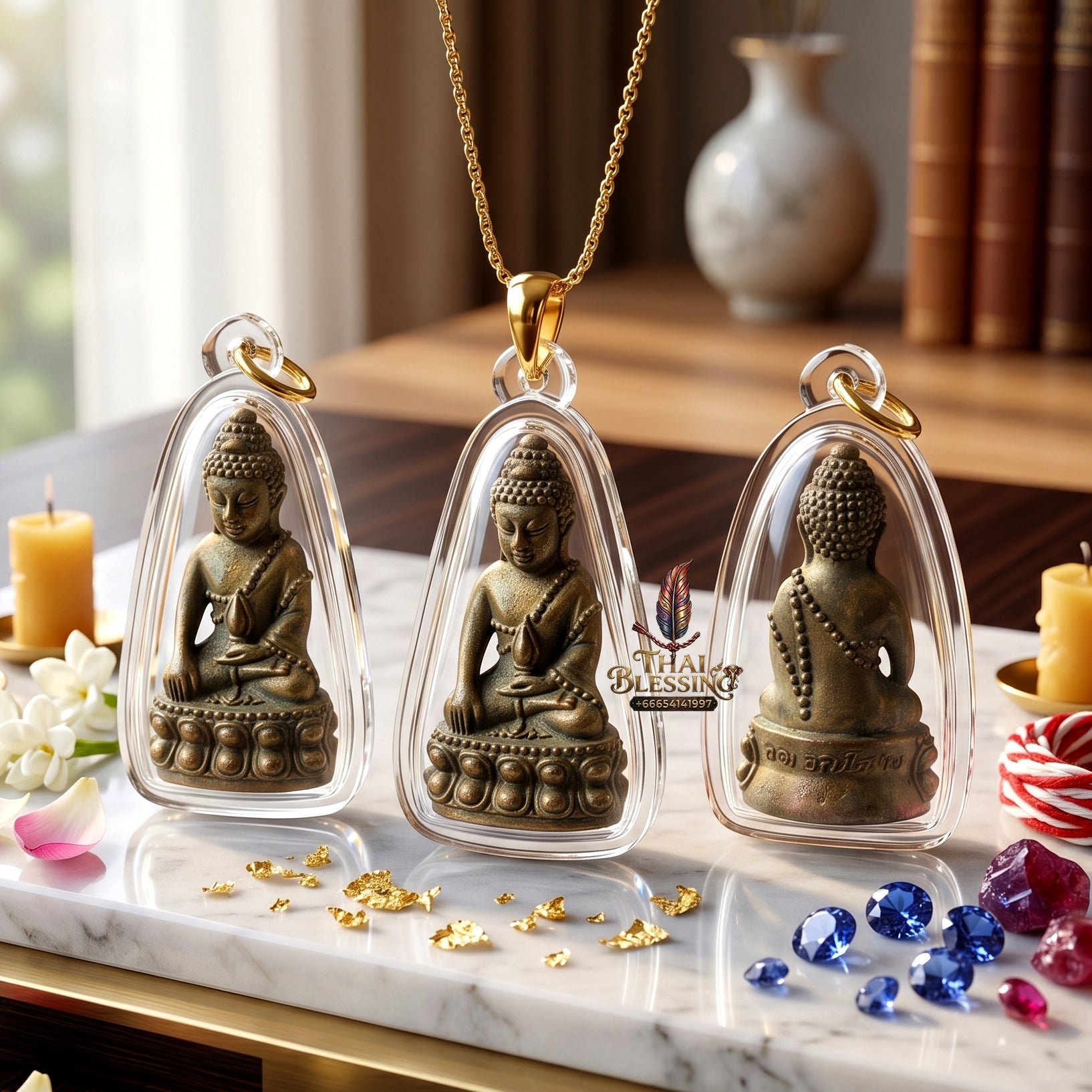 ✨🔔💰 Authentic Thai Amulet Sovereign Radiance Resonator - Luang Pu Chatchawan Nine-Precious-Metals Phra Kring, 2020 Udom Choke Asset