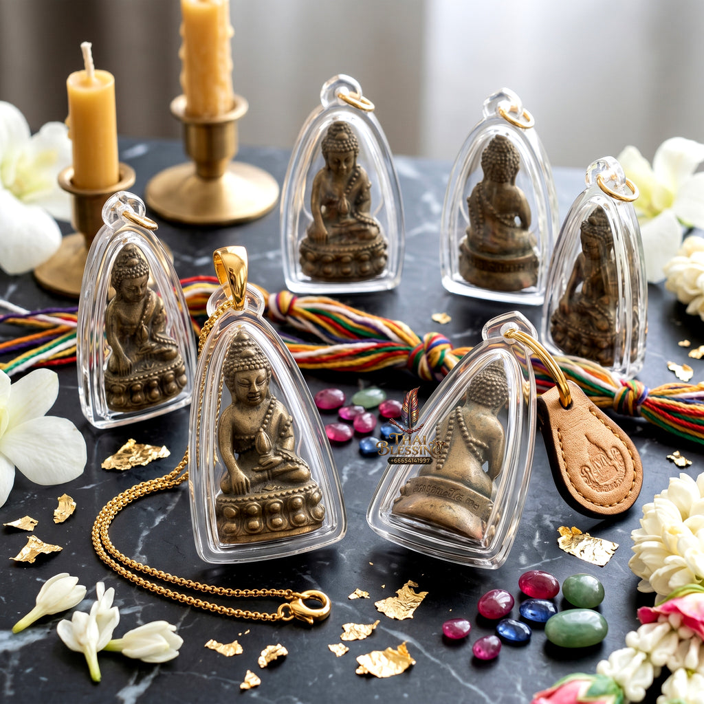 ✨🔔💰 Authentic Thai Amulet Sovereign Radiance Resonator - Luang Pu Chatchawan Nine-Precious-Metals Phra Kring, 2020 Udom Choke Asset