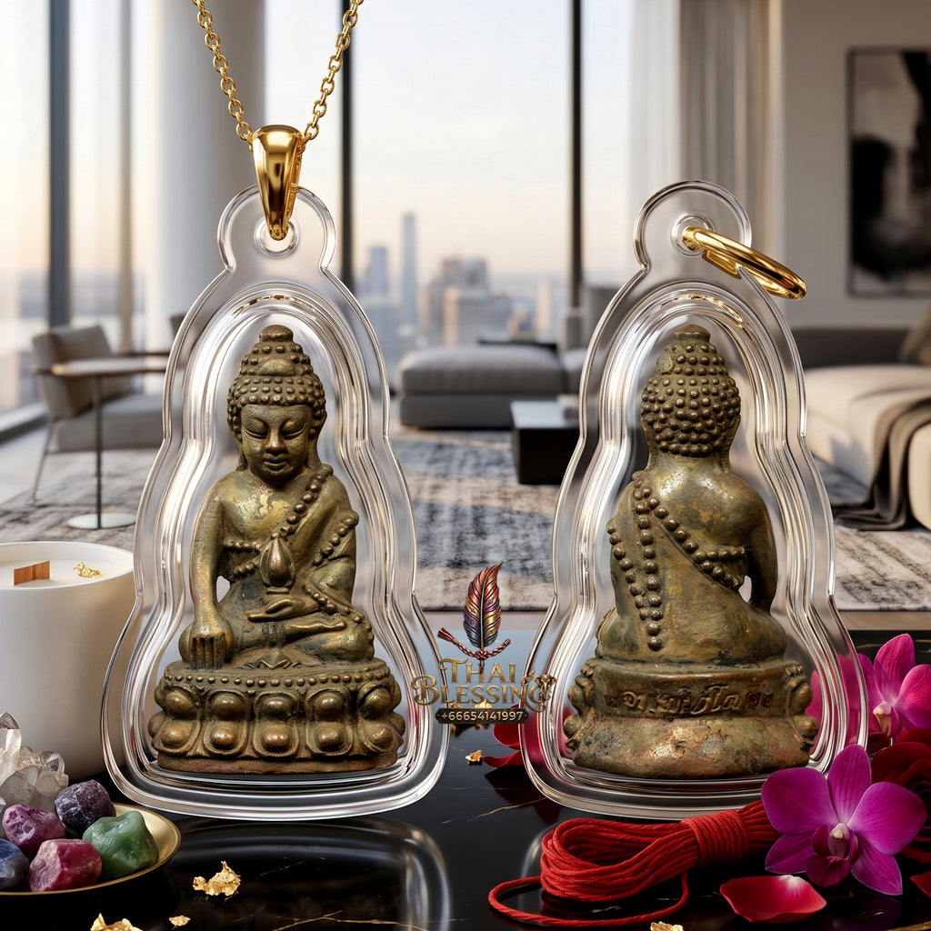 ✨🔔💰 Authentic Thai Amulet Sovereign Radiance Resonator - Luang Pu Chatchawan Nine-Precious-Metals Phra Kring, 2020 Udom Choke Asset