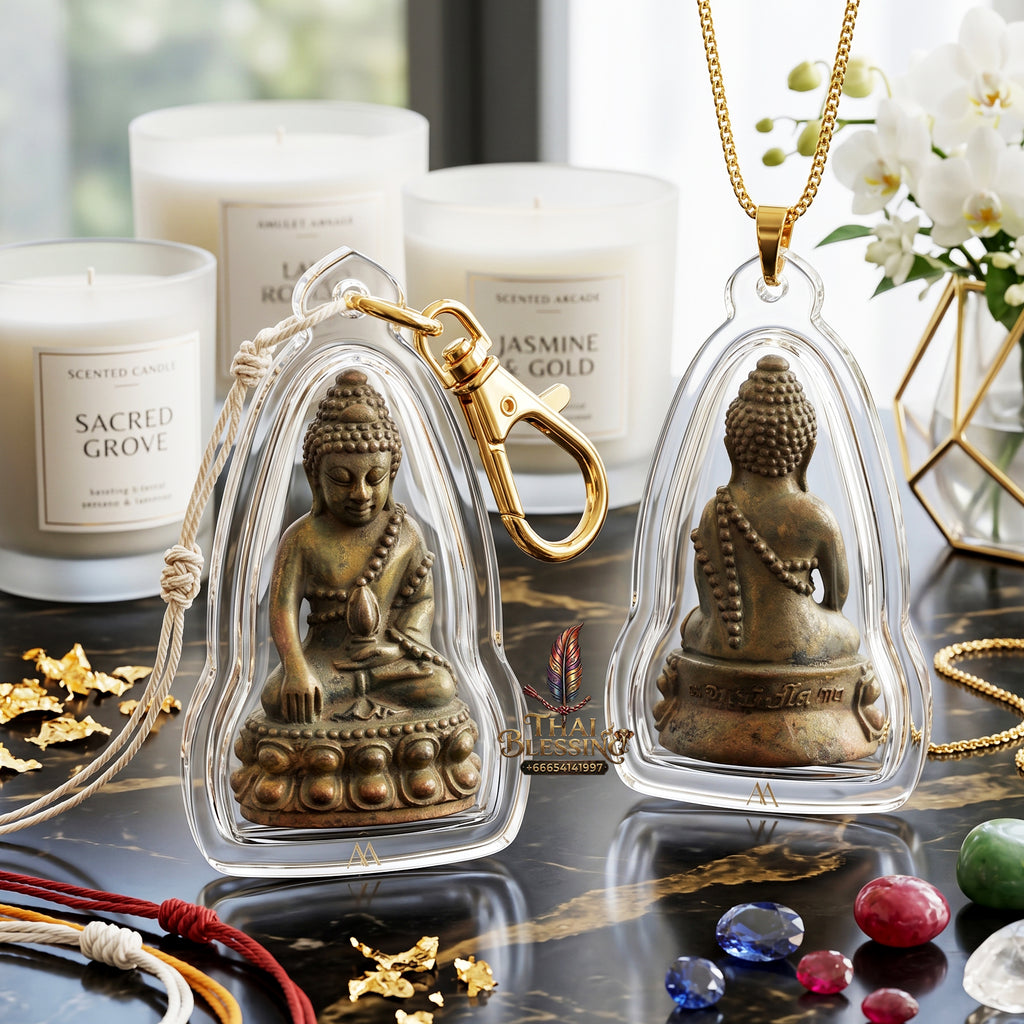 ✨🔔💰 Authentic Thai Amulet Sovereign Radiance Resonator - Luang Pu Chatchawan Nine-Precious-Metals Phra Kring, 2020 Udom Choke Asset