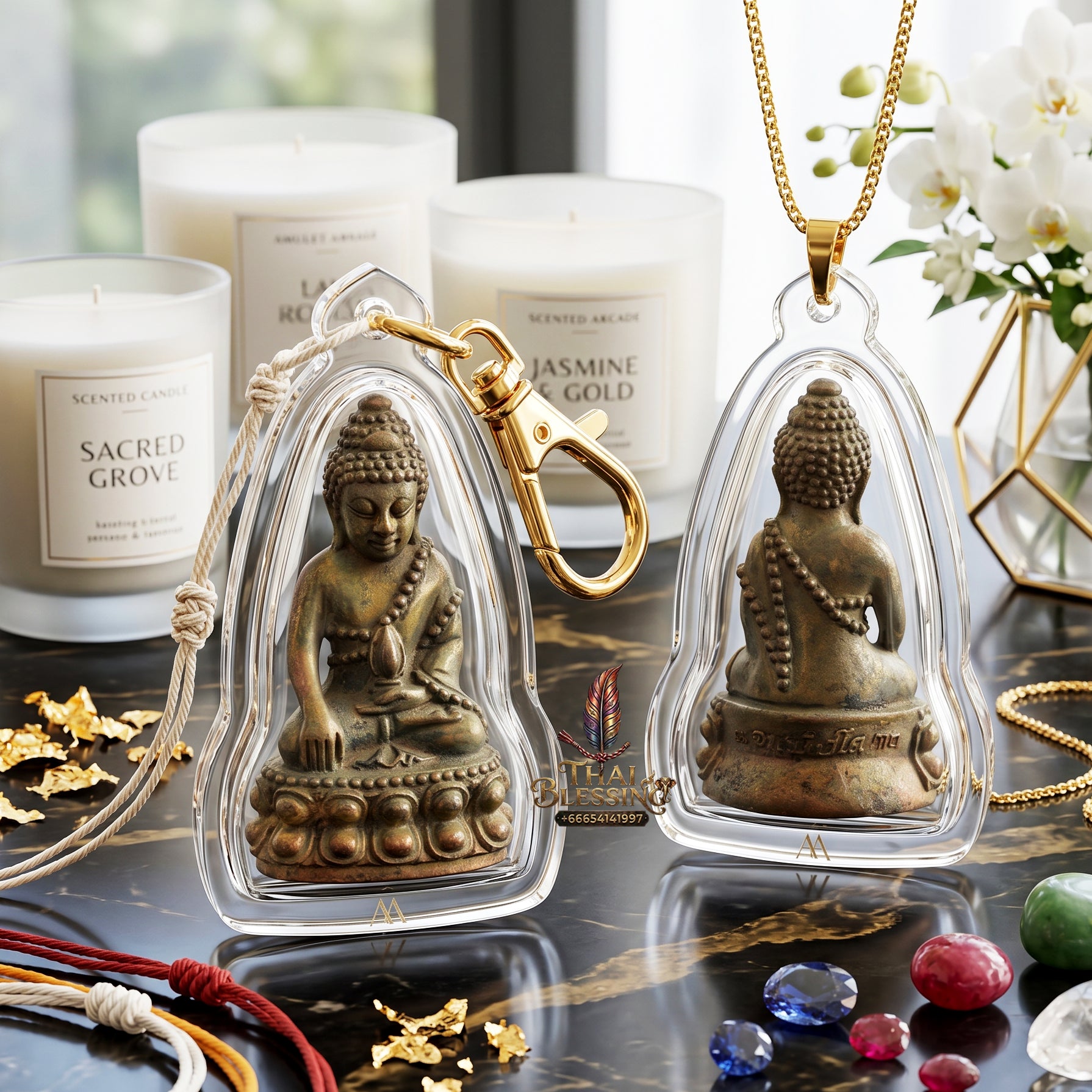 ✨🔔💰 Authentic Thai Amulet Sovereign Radiance Resonator - Luang Pu Chatchawan Nine-Precious-Metals Phra Kring, 2020 Udom Choke Asset