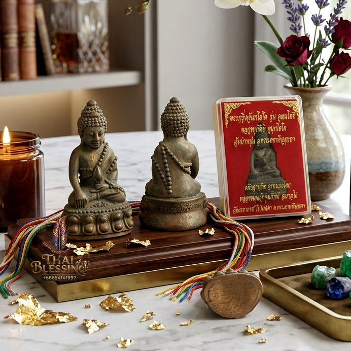 ✨🔔💰 Authentic Thai Amulet Sovereign Radiance Resonator - Luang Pu Chatchawan Nine-Precious-Metals Phra Kring, 2020 Udom Choke Asset