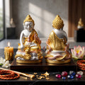 ✨👑🐍 Authentic Thai Amulet Sovereign Naga Kring Node - Luang Pu So 3K Triple-Plated Samrit Buddha, 2018 Amata Wacha Asset