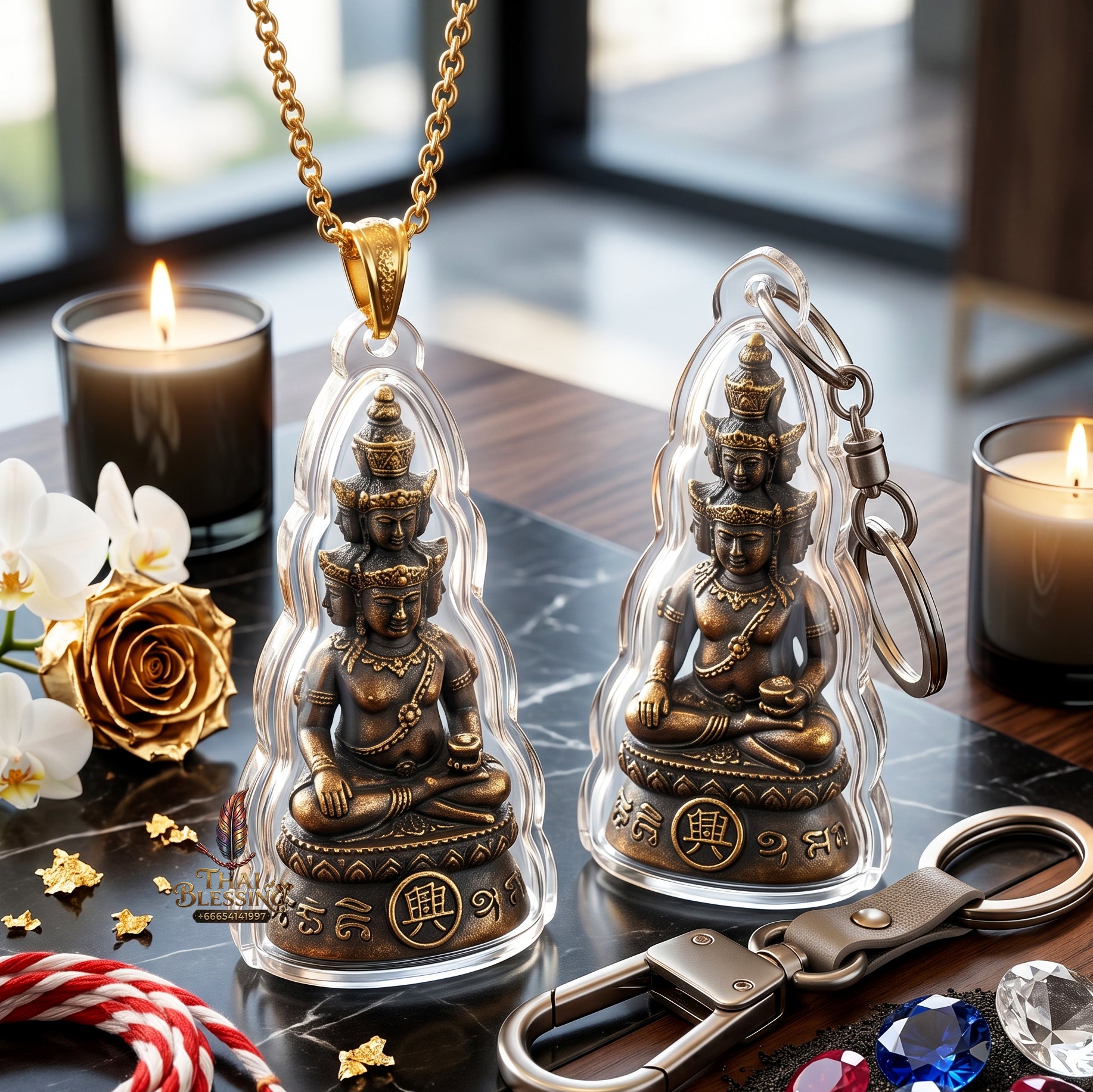 ✨👑💰 Authentic Thai Amulet Nine-Billionaire Sovereign Alignment Node - Luang Phor Thongdam Chanuan Kao Phra Navakoti, 2019 Wealth Asset