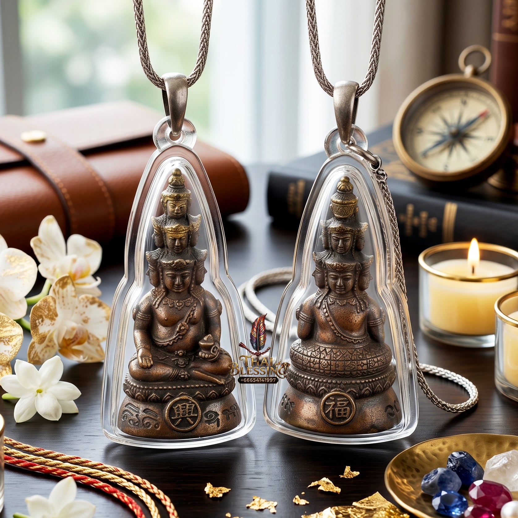 ✨👑💰 Authentic Thai Amulet Nine-Billionaire Sovereign Alignment Node - Luang Phor Thongdam Chanuan Kao Phra Navakoti, 2019 Wealth Asset