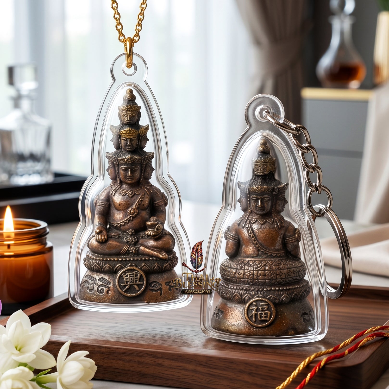 ✨👑💰 Authentic Thai Amulet Nine-Billionaire Sovereign Alignment Node - Luang Phor Thongdam Chanuan Kao Phra Navakoti, 2019 Wealth Asset