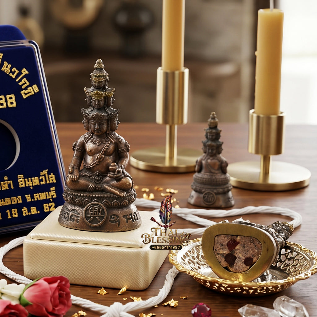 ✨👑💰 Authentic Thai Amulet Nine-Billionaire Sovereign Alignment Node - Luang Phor Thongdam Chanuan Kao Phra Navakoti, 2019 Wealth Asset
