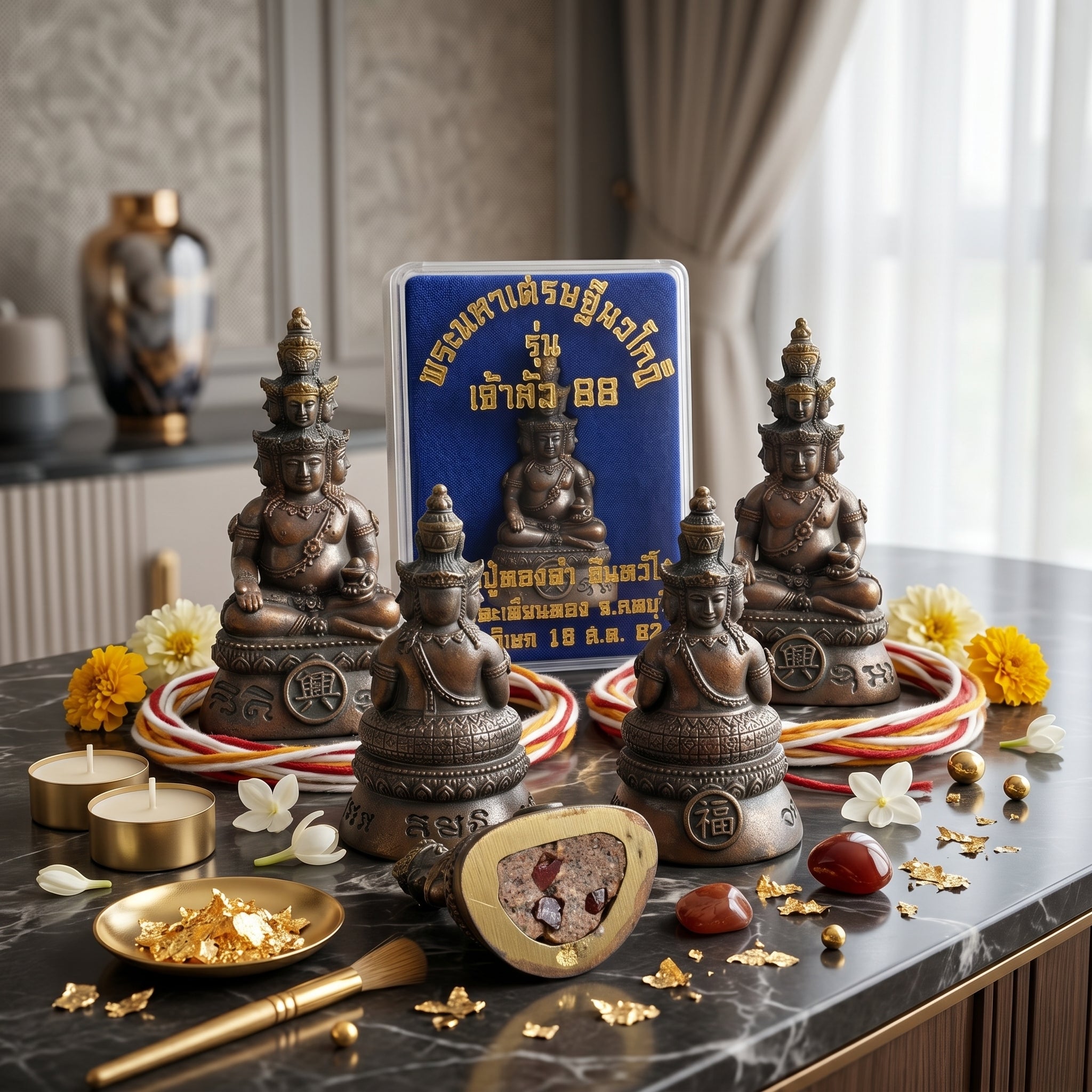 ✨👑💰 Authentic Thai Amulet Nine-Billionaire Sovereign Alignment Node - Luang Phor Thongdam Chanuan Kao Phra Navakoti, 2019 Wealth Asset