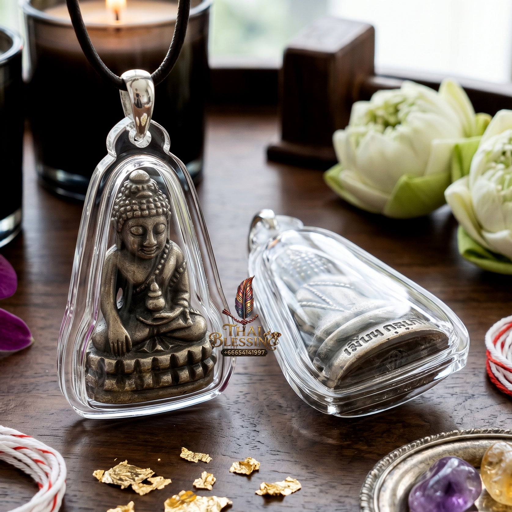 ✨👑💰 Authentic Thai Amulet Sovereign Victory Micro-Node - Luang Phor Mian Phra Chaiwat Puttho, 2014 Sao Ha Billionaire Series