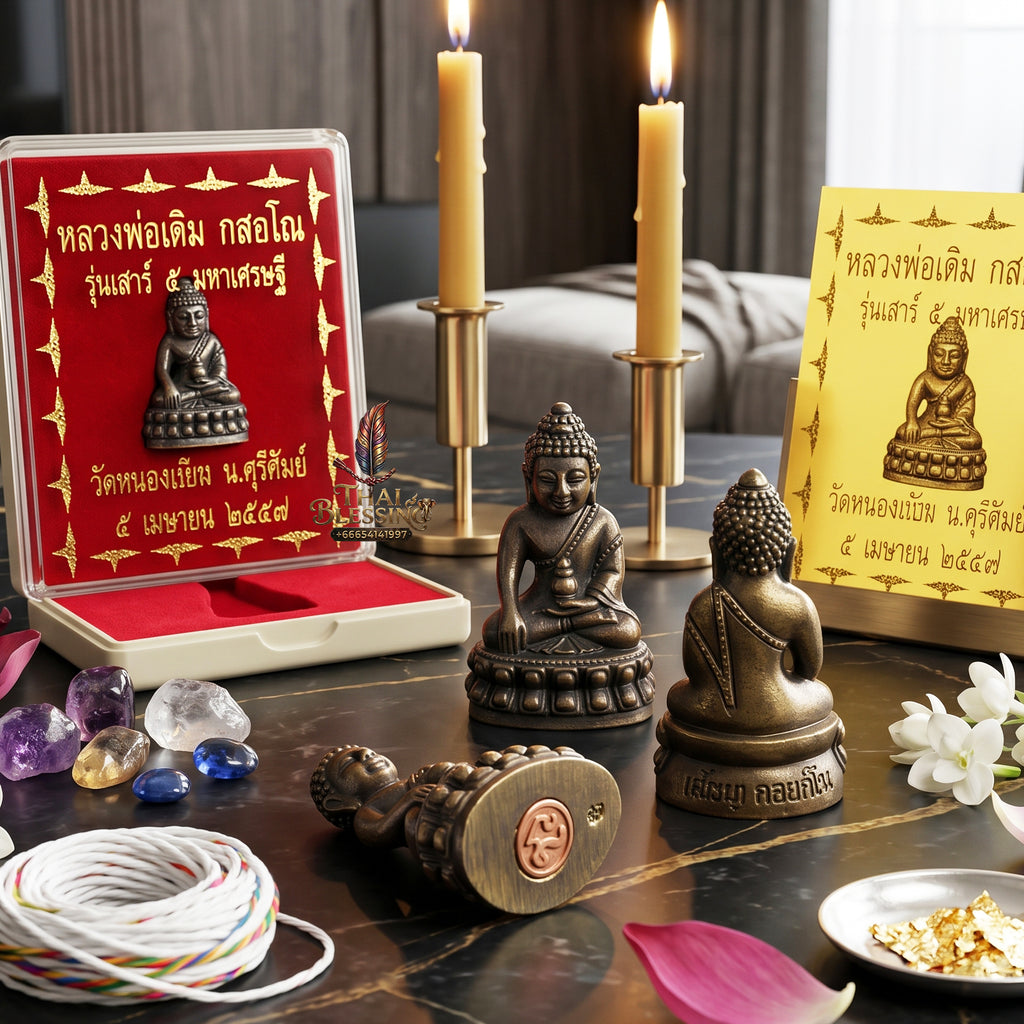 ✨👑💰 Authentic Thai Amulet Sovereign Victory Micro-Node - Luang Phor Mian Phra Chaiwat Puttho, 2014 Sao Ha Billionaire Series