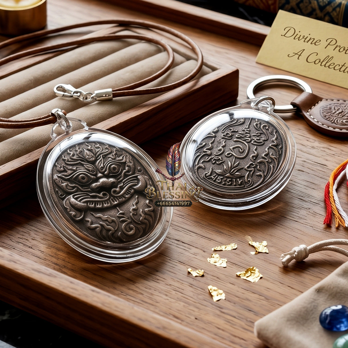 ✨👑🌑 Authentic Thai Amulet Phra Rahu Destiny Realignment Node - Luang Pu Rod Samrit Bronze Medal, 2019 Wealth & Governance Asset