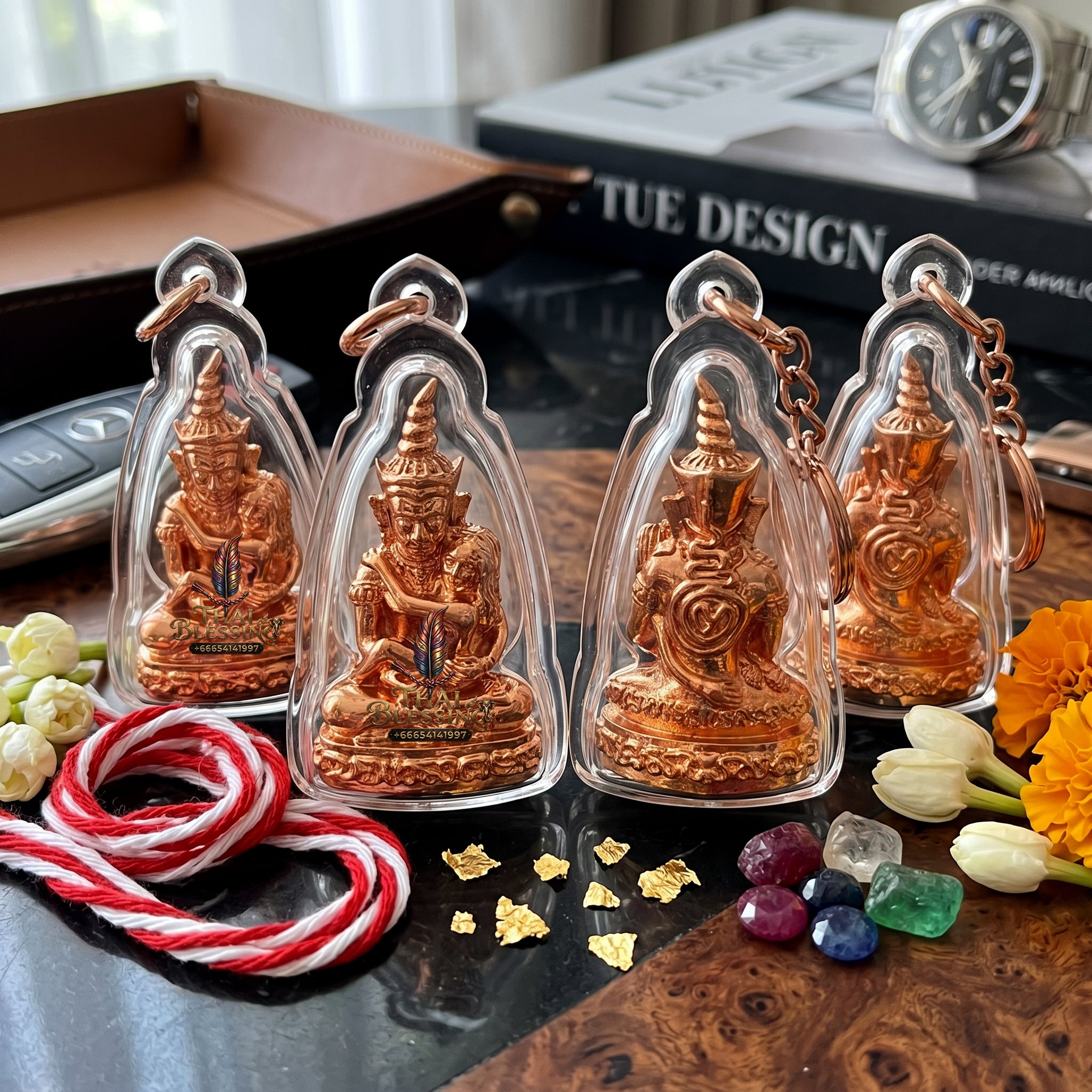 ✨👑💰 Authentic Thai Amulet Phya Ngan Sovereign Alignment Node - Luang Phor Prayoon Thong Daeng Copper, 2018 Wealth & Charisma Asset