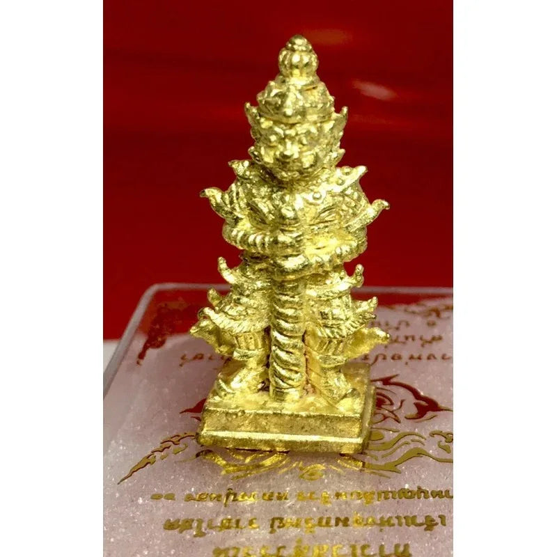 💰 Thao Wessuwan “King of Treasure & Royal Fortune” – Supreme Wealth & Protection Amulet by Luang Phor Prasit (Ritthiracha), Dhamma Choto Sanctuary, Lopburi Gold