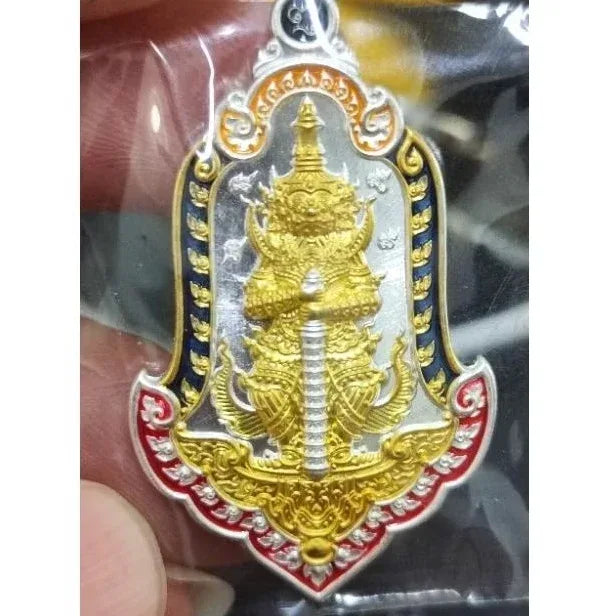 Thao Wessuwan Wealth King Amulet Ruay-Seth Khao Kaew Edition Blessed by Luang Pu Boonma 2022 Default Title