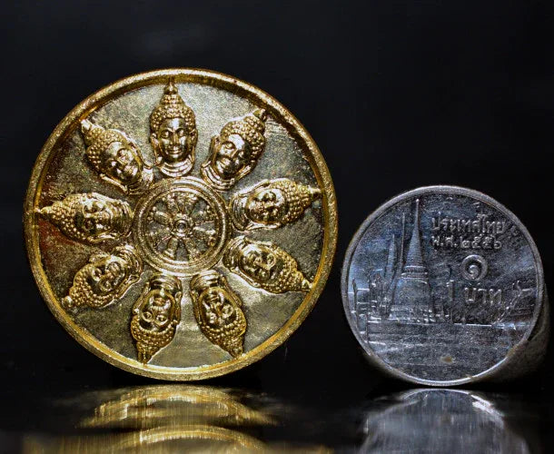 👑 The 9-Faced Billionaire: Phra Setthi Nawakot (Gold Plated) - Wat Bowonniwet 1997