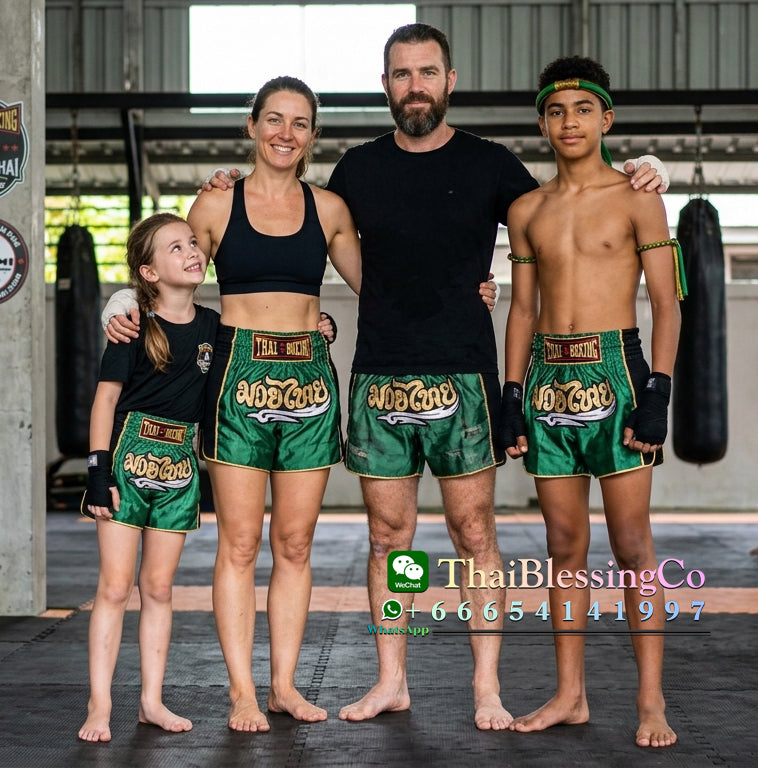 🏮 The Aero-Warrior: Premium Mesh-Tech Muay Thai Shorts – Breathable Side-Panel Satin Trunks, Advanced Ventilation Series, Handcrafted Export Grade for All Ages (Green Muay Thai shorts)