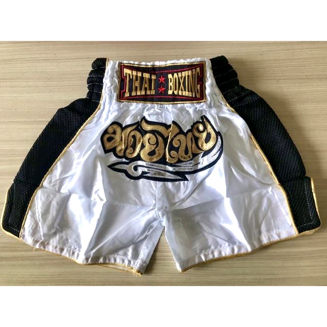 🏮 The Aero-Warrior: Premium Mesh-Tech Muay Thai Shorts – Breathable Side-Panel Satin Trunks, Advanced Ventilation Series, Handcrafted Export Grade for All Ages (White Muay Thai shorts)